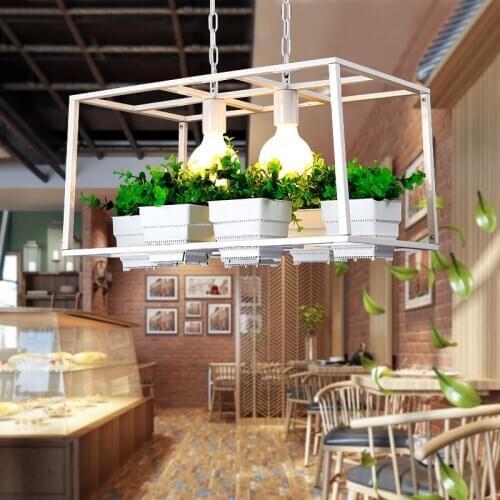 Modern Pendant Light Black Iron Hanging Cage Vintage Led Lamp E27 Industrial Loft Retro Dining Room Restaurant Bar Counter