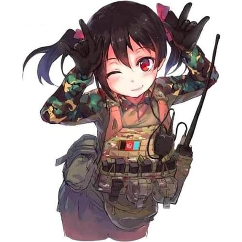 Hot 13 Cm X 10.6cm for Anime Motorcycle Car Stickers Interesting Pattern Decal Waterproof Fashion Bumper Decoration Apply To Car