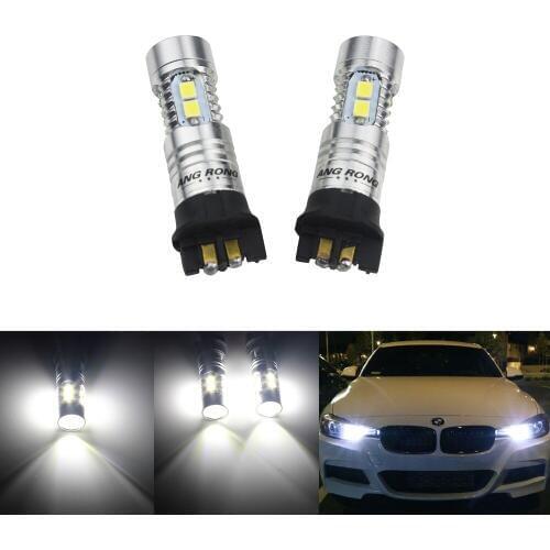 ANGRONG 2x PW24W PWY24W LED Turn Signal Light Daytime Running Light DRL For Audi A3 A4 A5 Q3 Peugeot 208 BMW VW(CA211x2)