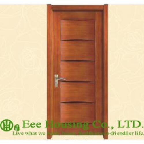 40mm thickness Timber veneer door for residential villa, Swing type door, inward & outward opening entry door, MDF Timber door