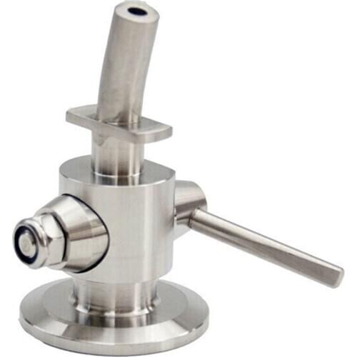 Tri Clamp Beer Sampling Valve Sanitary Stainless Steel 304 Germ-free Ferrule OD 50.5mm Alcohol Sample Valve