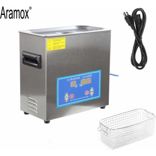 Ultrasonic Cleaning Machine 6.5L Digital Timing Heating Cleaner Equipment for Multiple Purposes Washing Tool