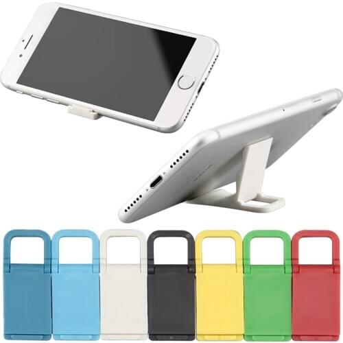 Hot sales Universal mobile phone holder Mini Desk Station Plastic Small bench Stand Holder For iPhone phone 500pcs/lot