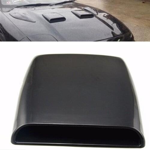 Universal Car Styling Decorative Silver/white/black Air Flow Intake Scoop Turbo Bonnet Vent Cover Hood