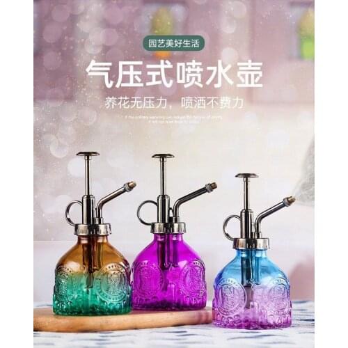 Vintage pumpkin glass sprinkler colored watering jug spray color small spray jug gardening supplies