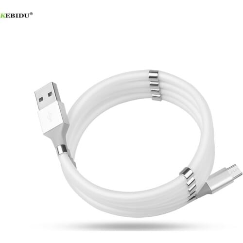 High Quality Storage Data Cable Durable Sturdy Magnet Adsorption USB Cable for Android Smart Phone Fast Charging Cable