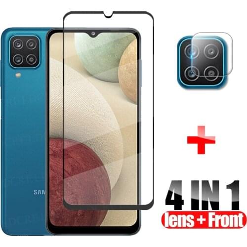 Protective glass for Samsung Galaxy A12 Nacho full cover tempered glass screen protector for Samsung galaxy A12 lens glass