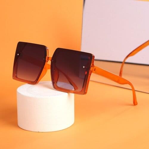 NatuweCo Women Sunglasses Square Oversize 3 Colors Solid PC UV400 Lenses Sun Glasses For Girls Eyewear Big Frame 2021 Fashion