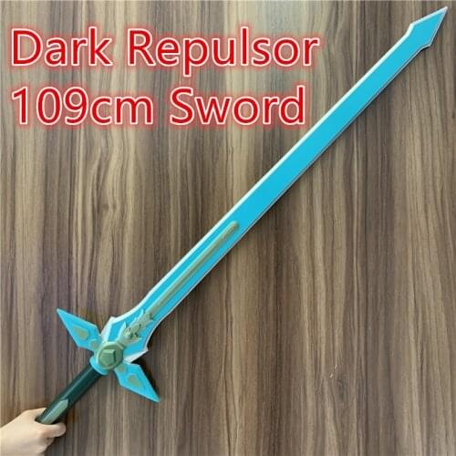 1:1 SAO Asuna Big Sword Weapon Sword Dark Repulser Cosplay Sword Kirigaya Kazuto Elucidator PU Figure Model Toy 109cm