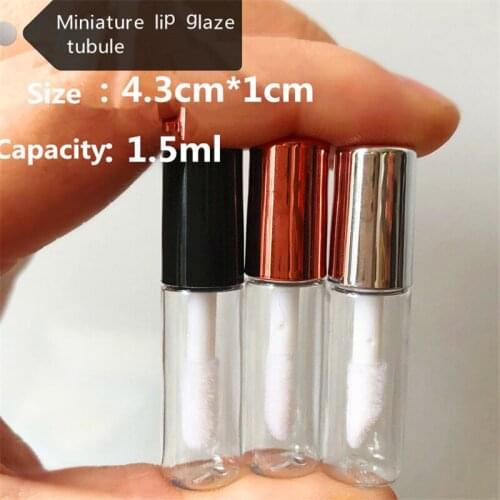 1.5ML Super mini lip gloss tubes lipgloss tube packaging Liquid Eyeliner lipstick Tubes Empty Refillable cosmetic Containers