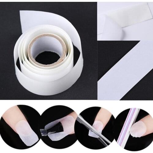 1 Roll Silk Nail Wrap Gel Extension Guide Form False Nails Tools Fiberglass Adhesive Silk Nail Wrap Nail Polish