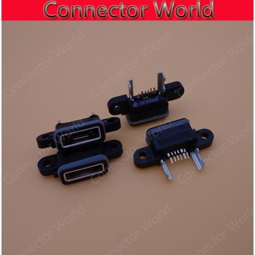 10-100pcs Mini micro USB socket connector jack charging port Replacement Parts repair female 6-pin 6pin for Xiaomi M4 Mi4 phone
