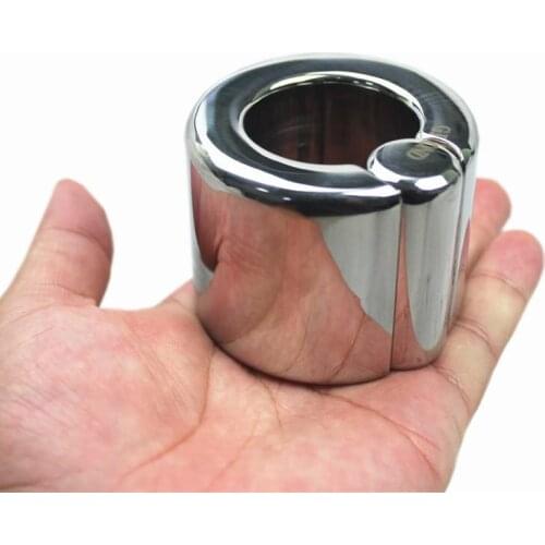 Top Stainless Steel Penis Bondage Ring for Keep Penis Strong and Hard,Restraint Scrotum Pendant Testicle Cock Ring,Sex Toys,BB50