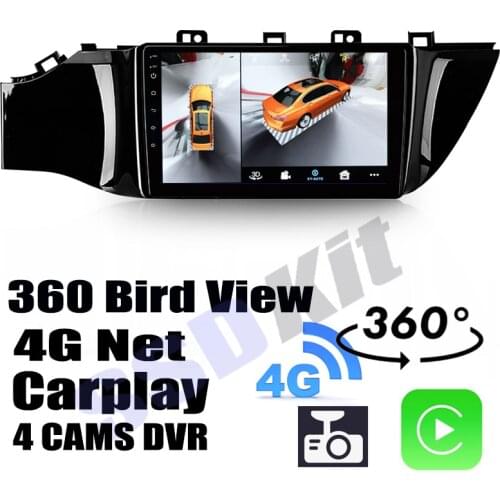 Car Audio Navigation GPS Carplay DVR 360 Birdview Around 4G Android System For KIA K2 Rio Tonic KX Cross FB UC 2017~2021