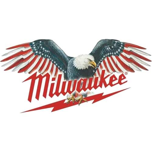 Milwaukee tools - fun car stickers, vinyl waterproof, stop scraper, suitable for truck, RV, refrigerator, SUV, motorcycle, PVC