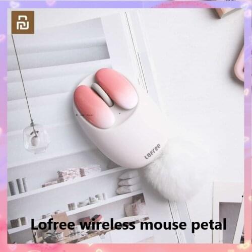Xiaomi Lofree wireless mouse petal bluetooth dual-mode mouse for girls love laptop computer office and home