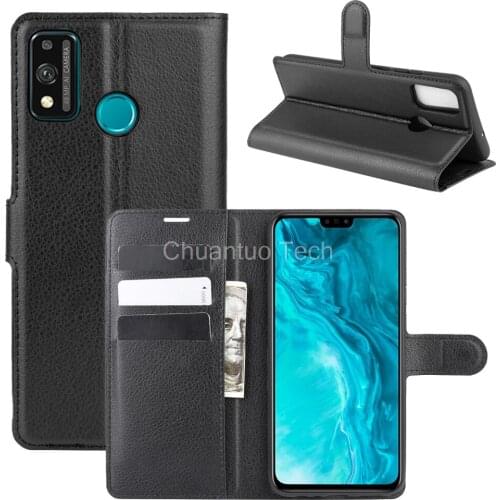 Book Style PU Leather Case Cover for Huawei Honor 9X Lite Flip Wallet Phone Bags Cases with Stand for Honor 9X Lite