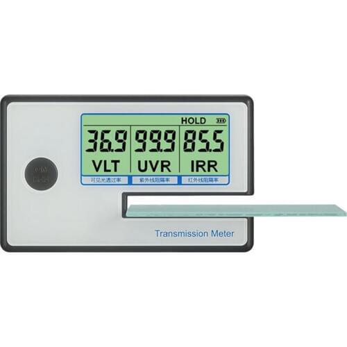 Digital Window Tint Transmission Meter Solar Film Tester with 3 in 1 Functions IR UV VL Meter Tester Visible Light Measure