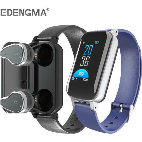 Fitness Bracelet with Bluetooth 5.0 Wireless Headset talk band for Huawei Samsung xiaomi Phone Men Women Smart Wristband PK B5