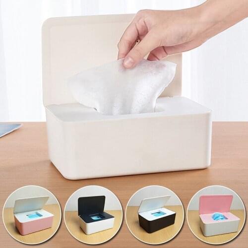 Wet Wipes Storage Box Dry Wet Tissue Case Napkin Holder Baby Wipes Dispenser Household With Lid For Home Office