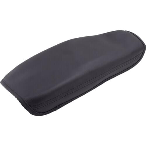 DWCX Black Leather Car Center Console Armrest Lid Cover Trim Mat Fit for BMW F30 2014 2015 2016 2017 2018