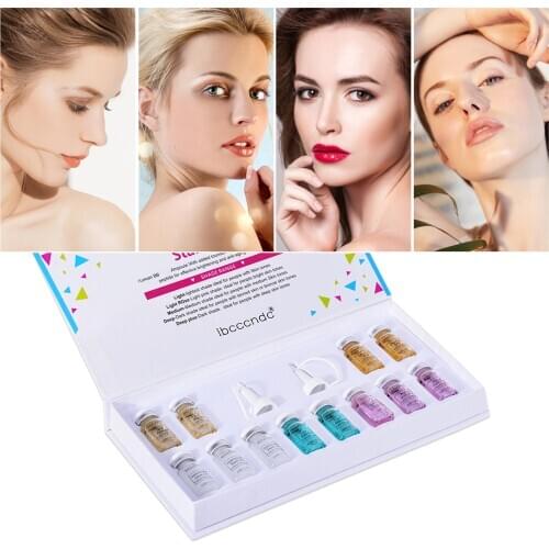 BB Cream Serum Ampoule Kit Whitening Cream Foundation 8ml 12 vials Brightening Serum For Whitening Acne Anti-Aging BB Cream
