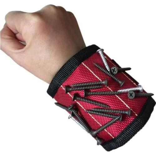 Magnets Wrist Bag Magnetic Bracelet Tool Storage Bag Repair Tool Magnetic Wristband Holding Screws Storage Tool Holder