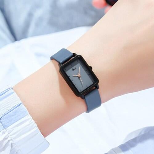New hot style fashion ladies belt watch trend fashion retro square leisure student waterproof watch