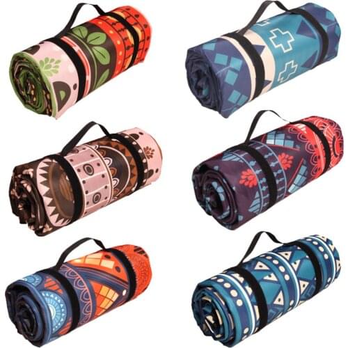 Camping Mat For Family Persia Nation Style Printed Thicken Waterproof Picnic Beach Mat Child Play Spring Machine foldable