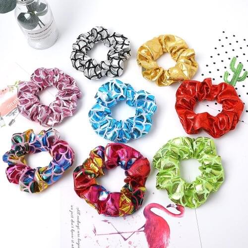 Hair bands Fashion Style Shiny Colorful Star Fish Scale Headband Scrunchies Hair Accessories For Girls Women QY123031