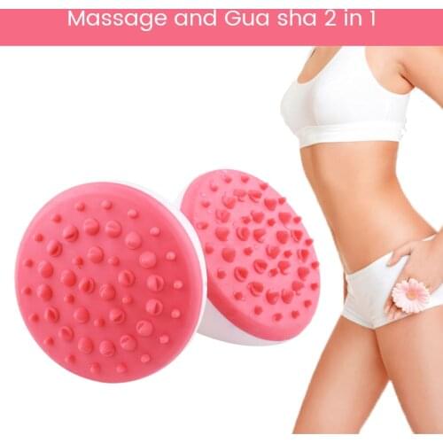 Handheld Silicone Gua Sha Massager Body Shower Massage Brush Relieve Fatigue Massage Brush Slimming Beauty Body Skin Care Tools