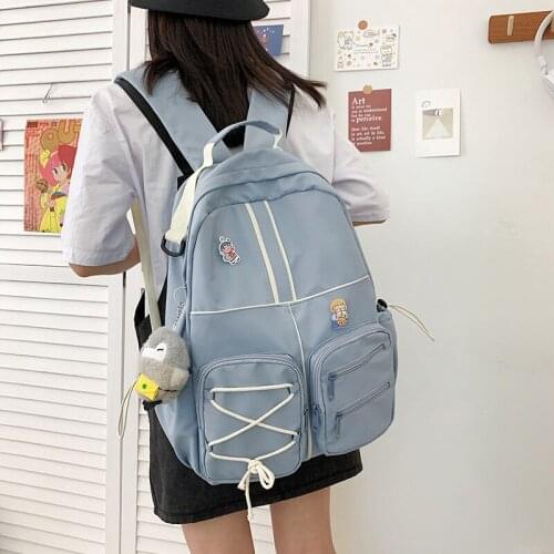School Backpacks Large Capacity Womens Backpack Korean Style College Students School Bags for Girls Teenager Female Schoolbag