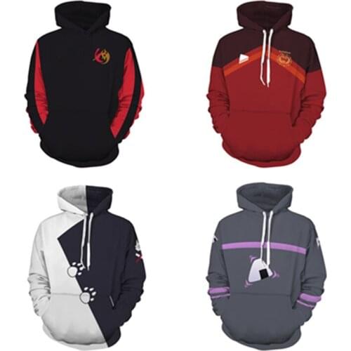 Hololive Nekomata Okayu Cosplay Hoodie 3D Printed Kiryu Coco Hooded Sweatshirt Men Women Casual Streetwear Pullover