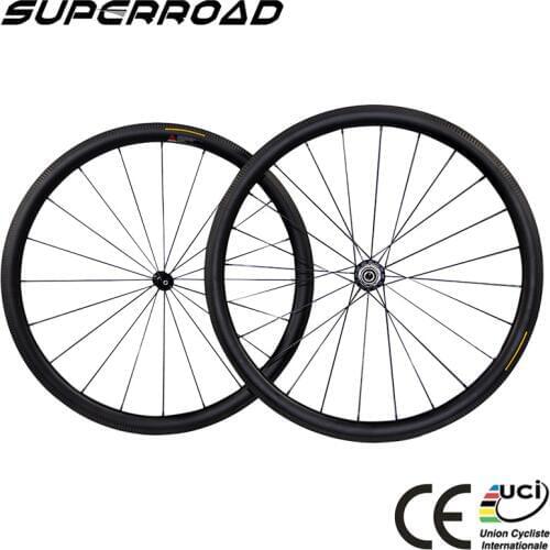 UD Matte Basalt brake track 25mm wide 38mm depth Carbon road bike wheels for titanium bicycle wheelset road bike 16/21H