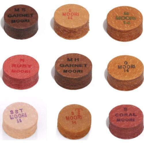 WOLFIGHTER Store One Piece Japan 14mm Original Moori Cue Tips Pool Cue Tips