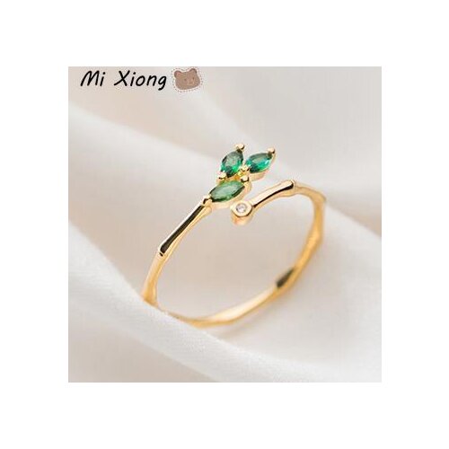 Mi Xiong 925 Sterling Silver Womens Rings Bamboo Shape Luxury Fine Jewelry Classic Engagement Romantic Wedding Charm Party Cute