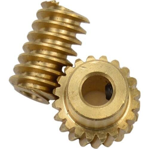 0.5 Modulus Small Reduction Ratio of 1:10 Motor Output Copper Worm Wheel Gear for Worm module 0.5