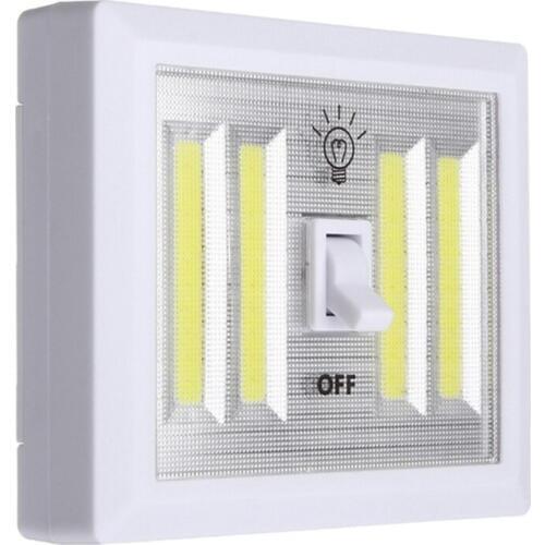 1pcs COB Wall Lamp Switch LED Battery Powered Garage Cabinet Closet Lamp Emergency Camping Night Lights