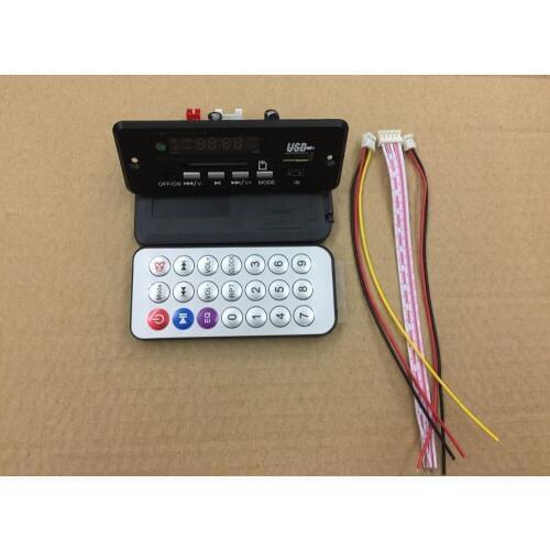 Wholesale Brand New 10pcs/lot 7~12V Car Handsfree Bluetooth MP3 decode board with Bluetooth module+FM+free shipping-10000656