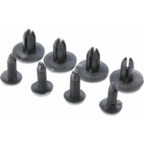 100pcs Auto Fender Bumper Push Pin Clips universal Screw cap Car Plastic Rivets 6mm Hole Fastener Bolt cap