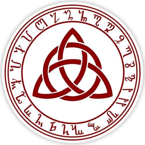 11374# Various Sizes Removable Decal Theban Triquetra Symbol Car Sticker Waterproof on Bumper Rear Window Laptop