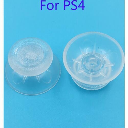 120Pcs for Sony Play Station Dualshock 4 Transparent 3d Analog Joystick Caps For PS4 Controller Clear Mushroom Cover