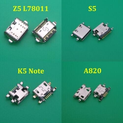 2Pcs/lot Micro USB jack socket charging Port Dock Connector for Lenovo Z5 Z5S R5 Pro L78011 K5 Note S5 A850 A800 S820 A820 P770