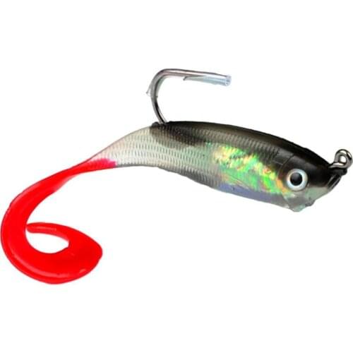80% Hot Sale 5Pcs/Set Multicolor 10cm Soft Bait Fish with Jig Hook Fishing Lure Tackle Tool
