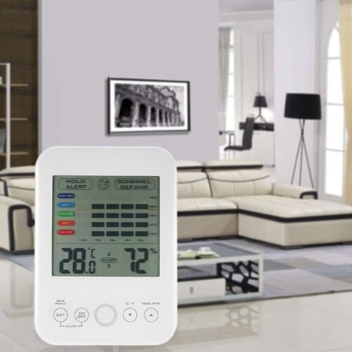 Digital Hygrometer Thermometer Weather Station with Mold alarm Wet Dry Monitor C90A