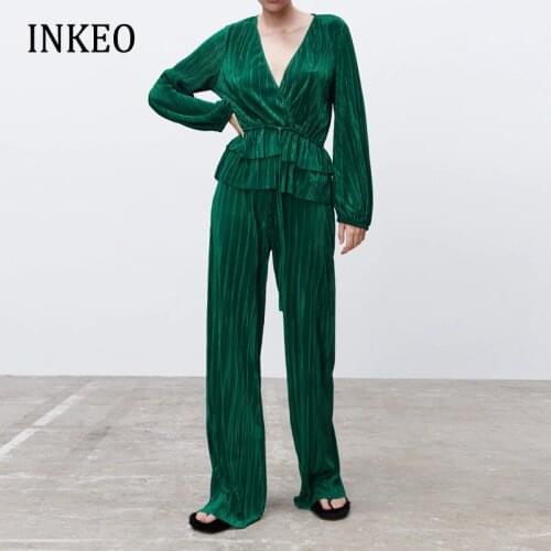 Зеленые блузки Inkeo China At AliExpress