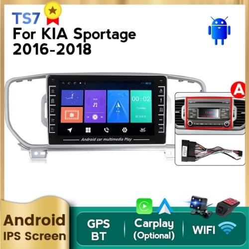 IPS 1280X720 Android Car Radio Multimedia GPS Navigator for KIA Sportage 4 KX5 2016 2017 2018 2Din Audio WIFI Support Carplay