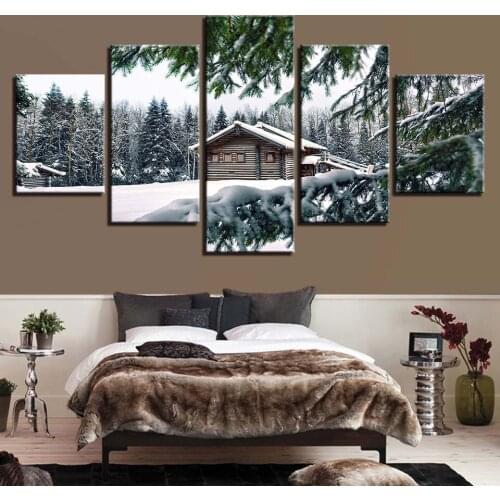 Beautiful Scenery HD Printed 5 Piece Canvas Art Scenery Painting Wall Pictures for Living Room Home Decor Anime Poster Wall Art