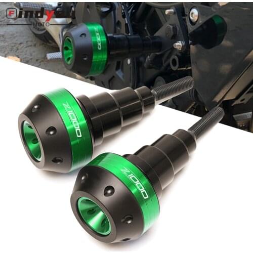 Logo Z1000 For KAWASAKI Z1000 Z1000R 2015-2019 2018 Motorcycle Falling Protection Frame Slider Fairing Guard Crash Pad Protector