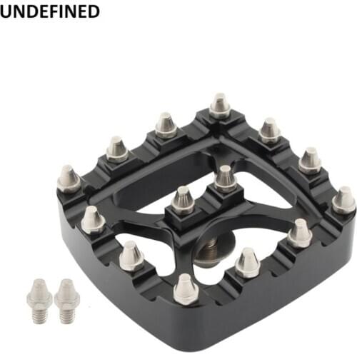 Motorcycle Small Brake Pedal Pad Cover CNC MX Style For Harley Sportster XL 883 1200 Dyna FXDF FXDL Softail FXSTS 1984-2020